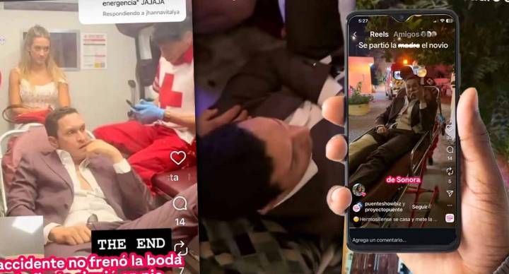 Hermosillense se casa y mete la pata… pasa la noche de su boda en hospital con rodilla fracturada