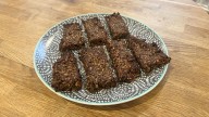 These homemade granola bars are my new favorite post-workout snack with 16g of protein per serving
