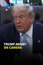 President Donald Trump Gets Angry Over Trade Deal Questions As Reporter Raises Health Concerns