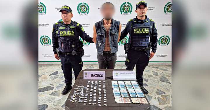 Capturado ‘El Rolo’ repleto de bazuco en Ibagué
