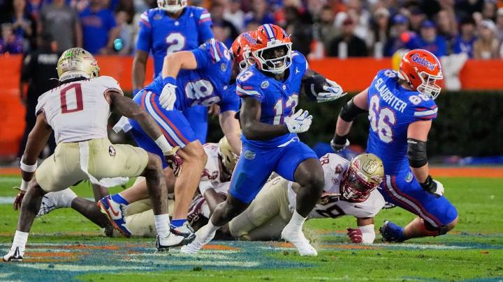 Baugh runs wild in Florida's 34-21 victory against rival FSU