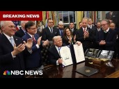 BREAKING: Trump signs bill to end the government shutdown while taking aim at Democrats