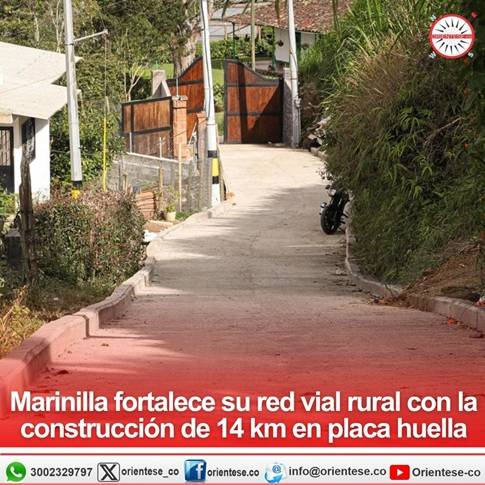 Marinilla fortalece su red vial rural con la construcción de 14 km en placa huella