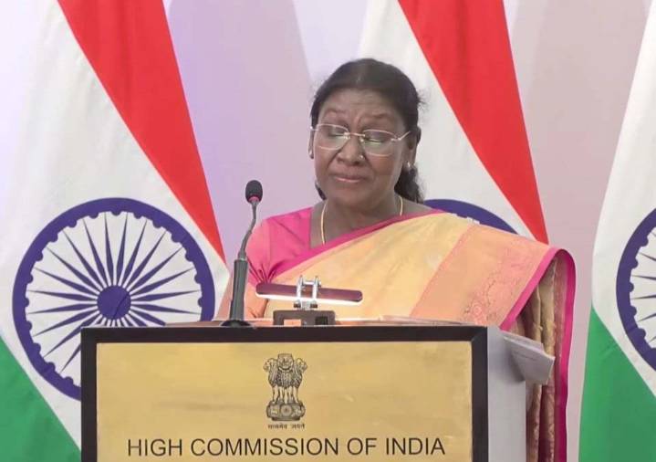 Prez Murmu leads Indian community in  Botswana to pay tributes to Delhi blast victims