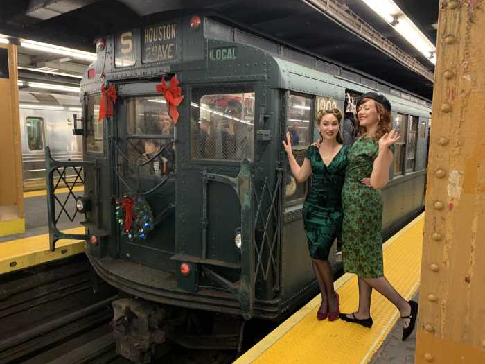 Season’s greetings on the subways! Nostalgia Rides on NYC vintage trains return this holiday season