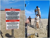 Tamaulipas pide aclaración por letreros de “área restringida” colocados en playa Bagdad