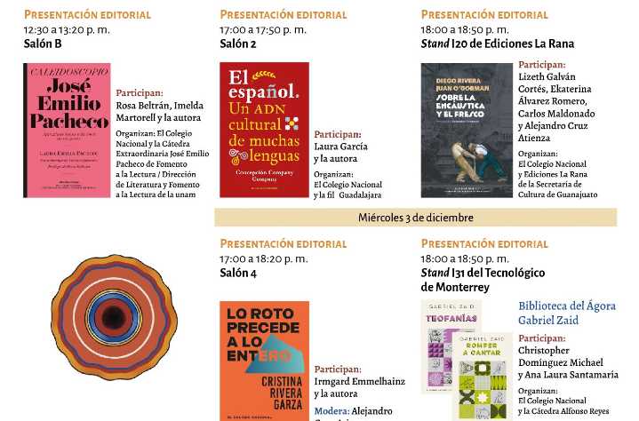 El Colegio Nacional, listo para la FIL Guadalajara 2025