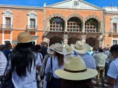 Marchan ciudadanos en Tlaxcala en demanda de seguridad, paz y justicia en México