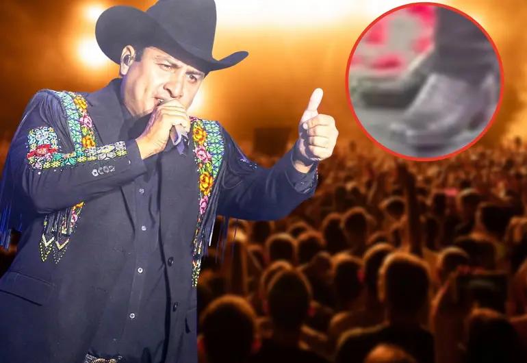 Julión Álvarez destruye iPhone 17 de fan en pleno concierto: VIDEO