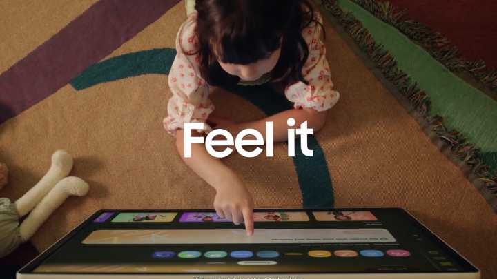 Samsung made a 27-inch touchscreen you can wheel to the kitchen