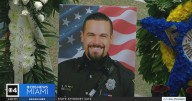 Family, friends, and fellow officers pay tribute to fallen Miami Beach Police Sgt. David Cajuso
