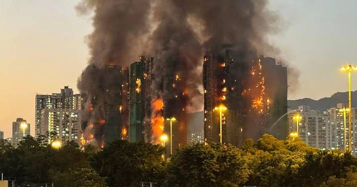 Hong Kong fire engulfs high-rise housing estate, killing at least 4