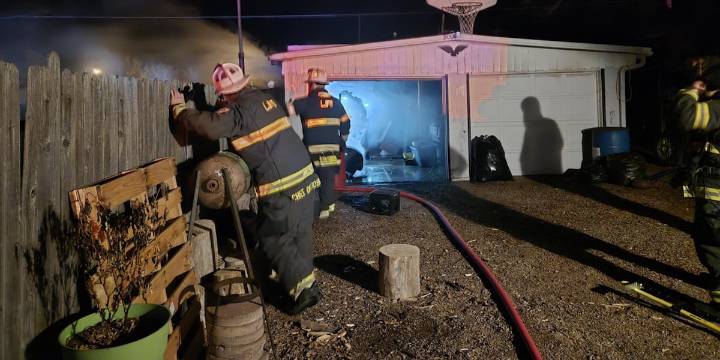 Ashes in trash can sparks Thanksgiving garage fire in eastern Colorado