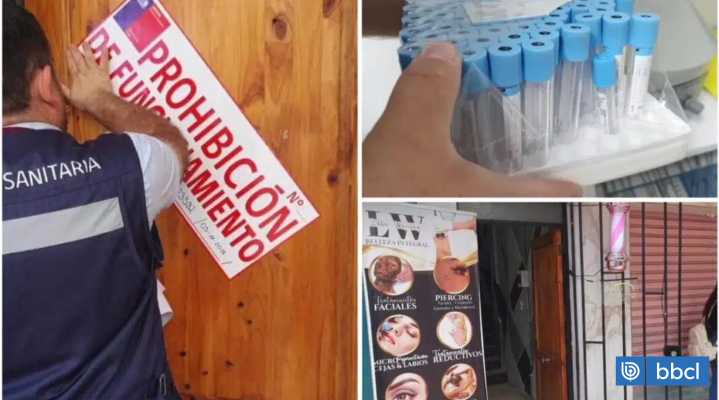 Cierran centro estético no autorizado que tenía insumos junto a comida y alcohol en Antofagasta