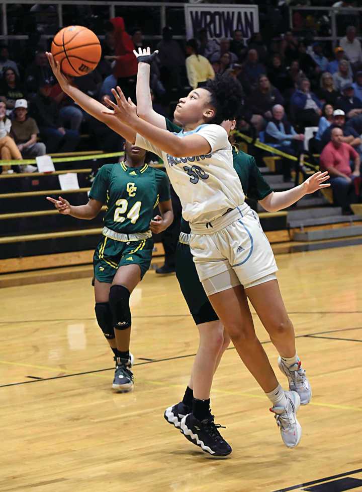 High school girls basketball: Falcons win exciting opener