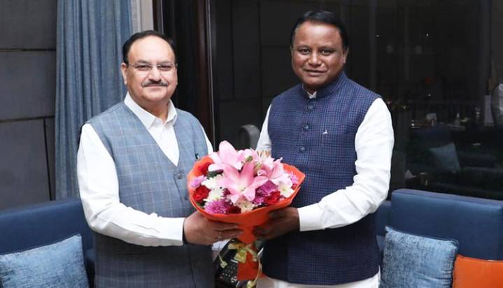 CM Majhi Meets Union Health Minister JP Nadda, Discusses Odisha’s Health Infrastructure