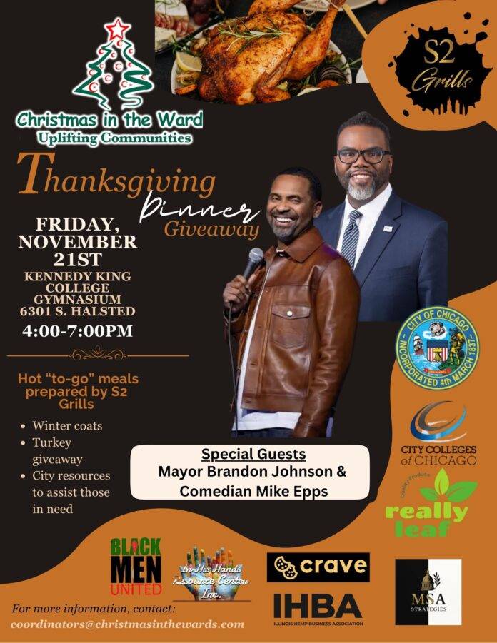 Community Celebration: Mayor Johnson and Mike Epps Take Part in Christmas in the Wards Event at Kennedy