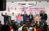 Arranca Javier Díaz modernización de alumbrado en los 4 accesos a Saltillo