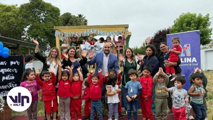 Municipio de Molina instala juegos infantiles en jardines de Lontué con apoyo del Minsal
