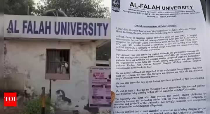 Al Falah University: Faridabad’s Al-Falah University and its Vice-Chancellor Bhupinder Kaur Anand break silence, Here’s what they said on terror probe