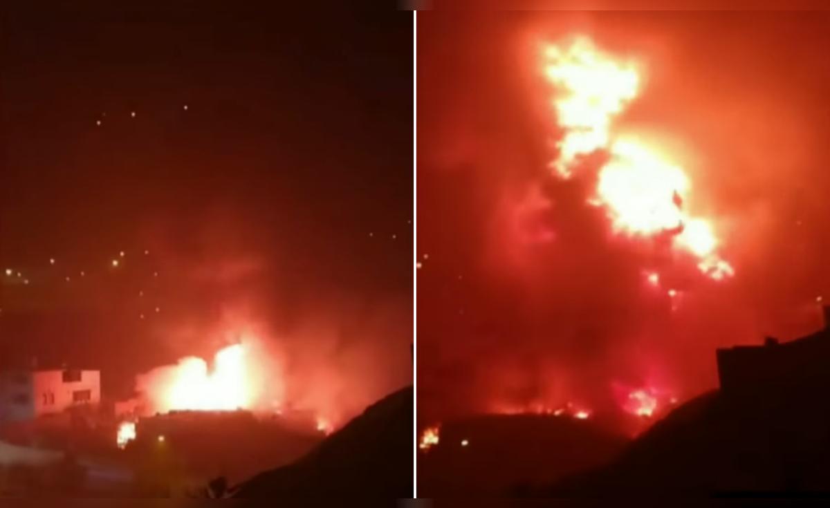 Incendio en almacén de reciclaje genera alarma en Jicamarca: al menos tres casas habrían sido afectadas