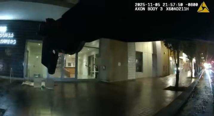 ‘Run him over, dude’: Portland police body-cam footage shows patrol car hitting naked shooting suspect