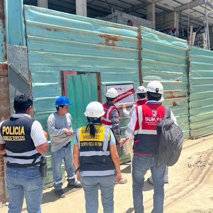 Piura: Fiscalía interviene obra civil y dispone su paralización temporal