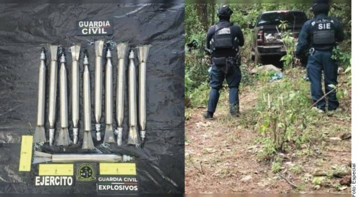 Desmantelan campamento en Michoacán; hallan 11 explosivos