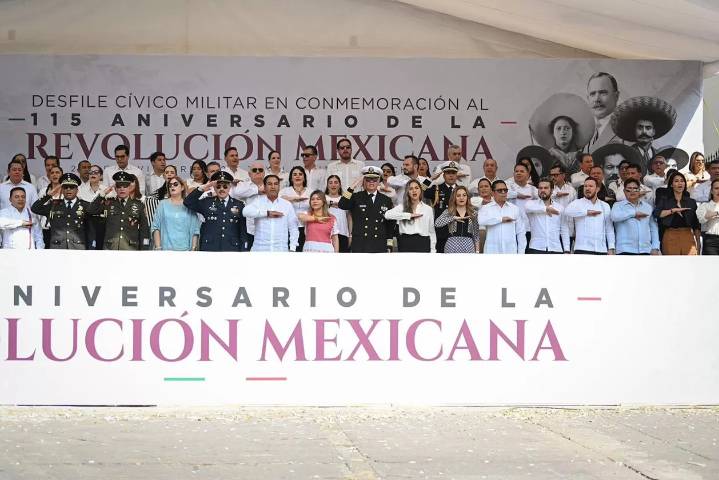 EDUARDO Ramírez encabeza conmemoración del 115 Aniversario de la Revolución Mexicana