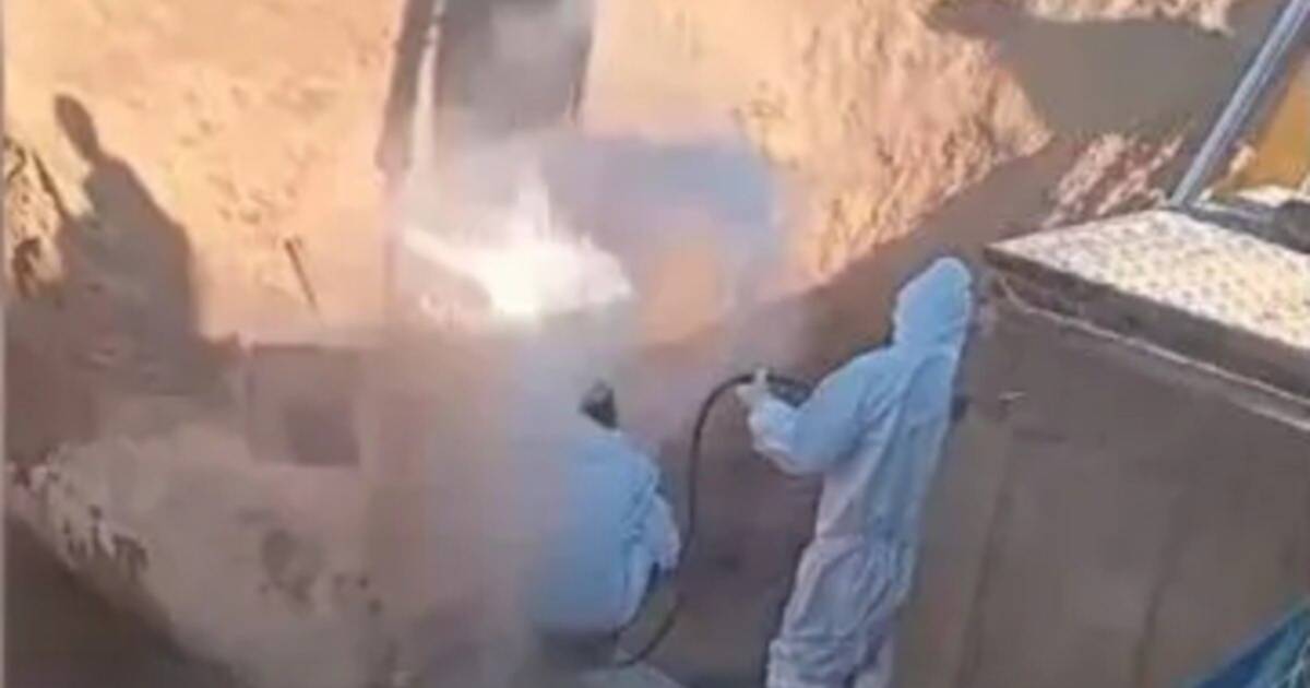 Explotó un caño de agua mientras realizaban arreglos en una obra