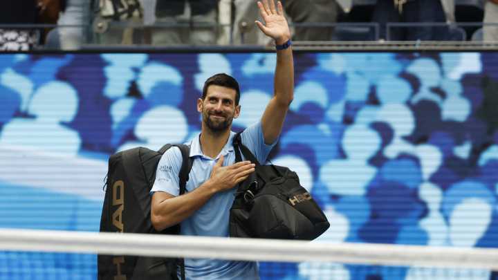 Novak Djokovic cries as his former mentor Nikola Pilic receives tribute at Hellenic Championship