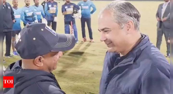 Amid security concerns, Pakistan cricket chief Mohsin Naqvi assures Sri Lanka players in person