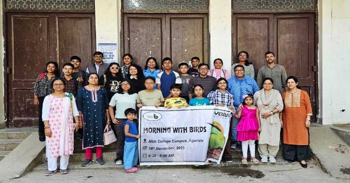Morning with Birds: Young Birders Month Bird-Walk Held at MBB College Lake, Agartala Amid Concerns Over Declining Avian Presence