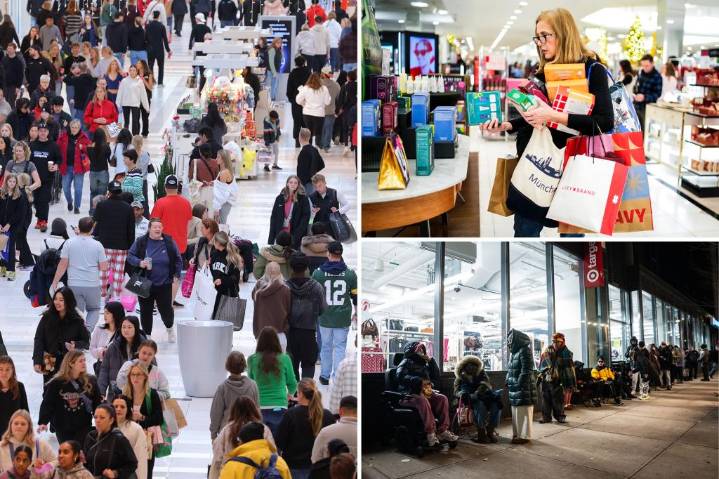 Black Friday crowds look sparse at stores as skittish shoppers search for deals online