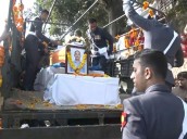 Himachal: Mortal remains of Wing Commander Namansh Syal reach his native village in Kangra [ FULL VIEW ]