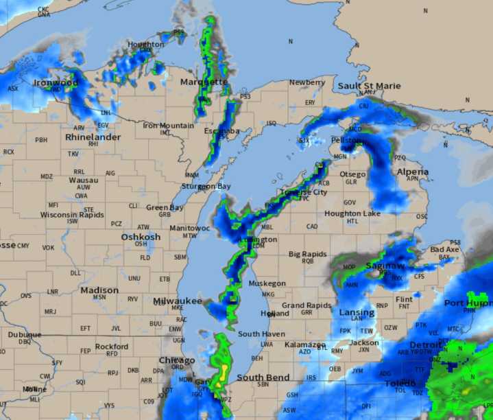 Sunday weather roundup: Saginaw area heavy snow coming, 3 other mini snowstorms getting 6 inches