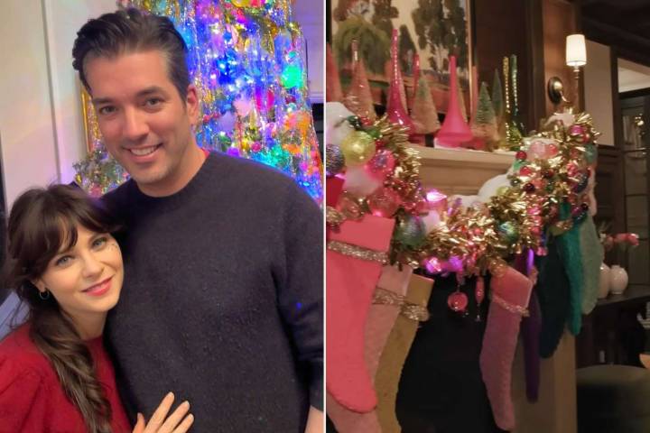 Jonathan Scott and Zooey Deschanel's Christmas Decorations Can Take 6 Days to Install (Exclusive)