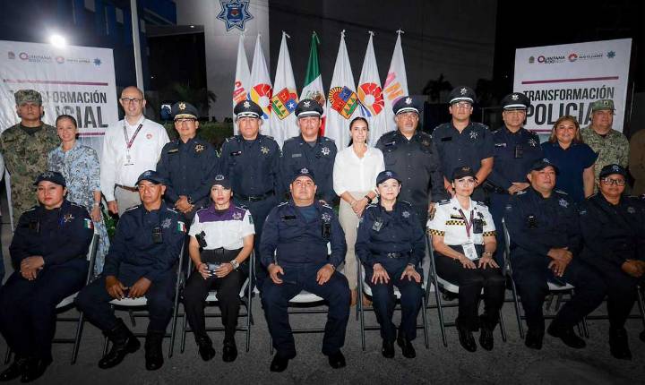 En Cancún damos un paso más hacia la transformación policial: Ana Paty Peralta
