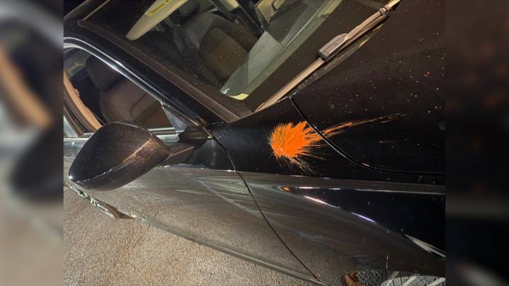 Motorists say they’re getting hit with paintballs while driving
