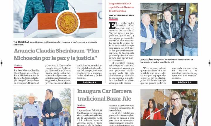 ¡Conoce la Portada de Hoy!