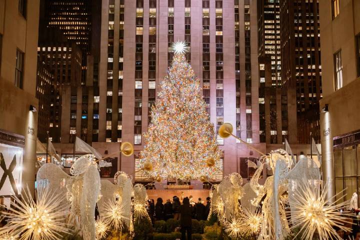 The Rockefeller Center Christmas Tree Has Arrived—Here’s Your Ultimate Guide To The Magical Lighting Ceremony & Seeing It Up Close