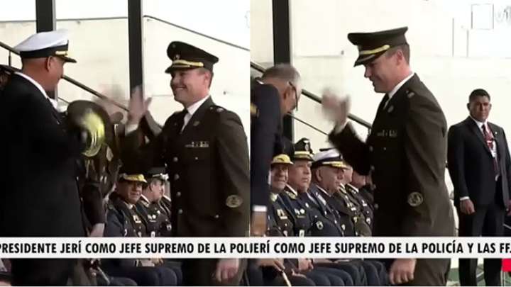 George Forsyth, de Somos Perú, se apareció vestido de militar frente a Jerí (VIDEO)