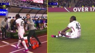 Romeo Lavia visibly upset as Chelsea star's injury hell continues just three minutes into Champions League clash