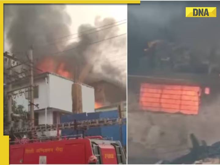 Massive fire breaks out at factory in Delhi's Wazirpur Industrial Area