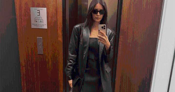 Nina Dobrev's Selfie in Strapless Mini Dress Is Bold Chic