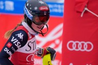 Shiffrin leads 1st run of home slalom in Colorado looking to remain perfect in the Olympic season