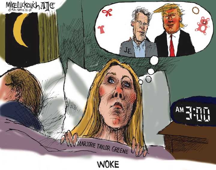 Editorial cartoon for Friday, Nov. 21, 2025