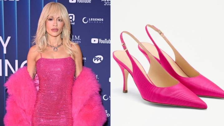 Rita Ora Styles Bold Hot Pink Slingbacks for the MITS 2025