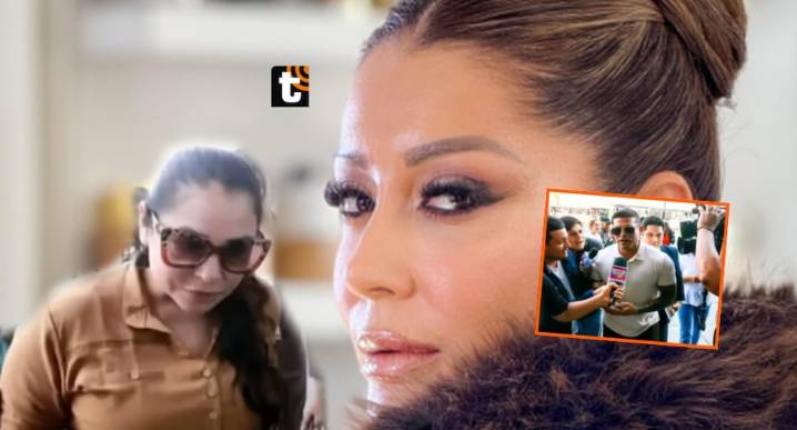 Karla Tarazona es consultada si influenció a Domínguez para que denuncie a Melanie Martínez: ¿Qué dijo? La pareja del cumbiambero fue abordada por la prensa tras encuentro entre él y la madre de su hi