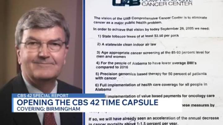 Dr. Ed Partridge reads time capsule letter from 2016